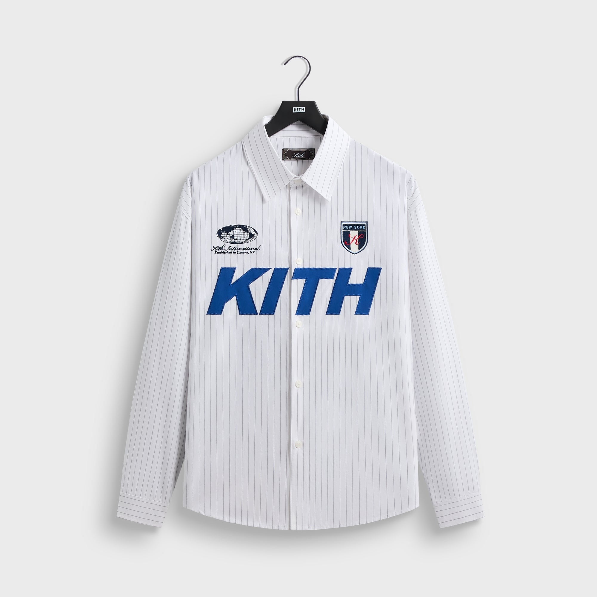Kith Pinstripe Cotton Tamlin Buttondown Shirt - White