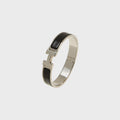 WGACA Hermes Clic Clac H Bracelet - Black / Silver