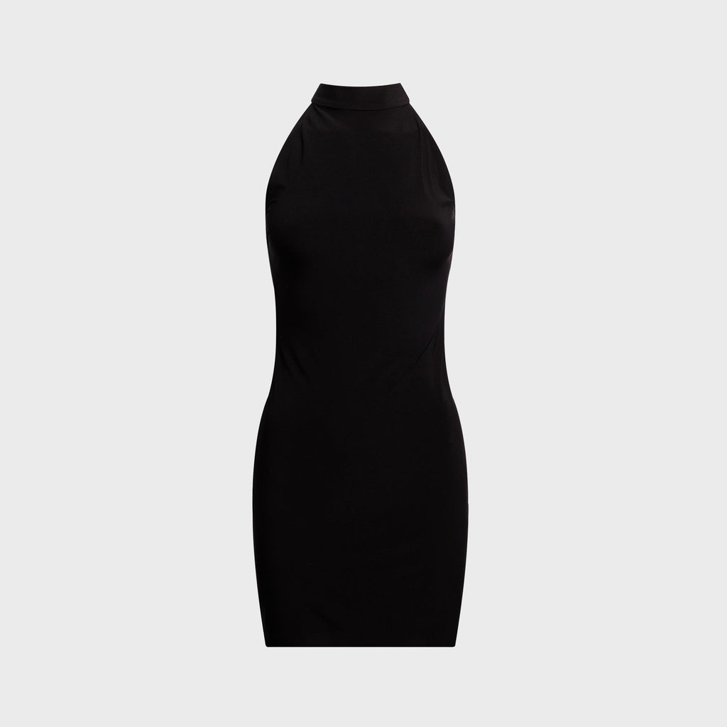 Norma Kamali Halter Mini Dress - Black