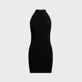 Norma Kamali Halter Mini Dress - Black