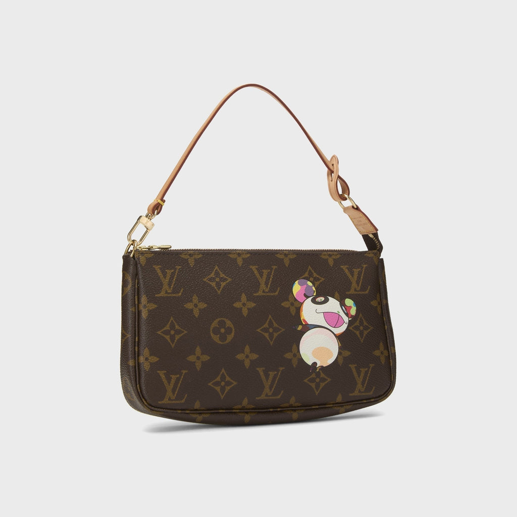 WGACA Louis Vuitton x Takashi Murakami Monogram Canvas Panda Pochette Accessoires - Brown