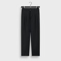 &Kin Tropical Wool Eli Pleated Trouser - Black