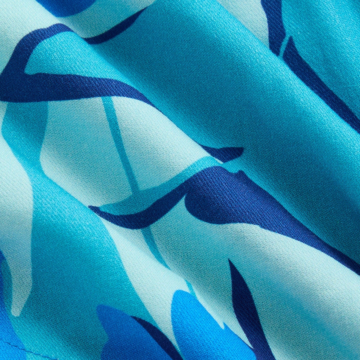 Kith Kids Abstract Tropical Thompson Camp Short - Turquoise