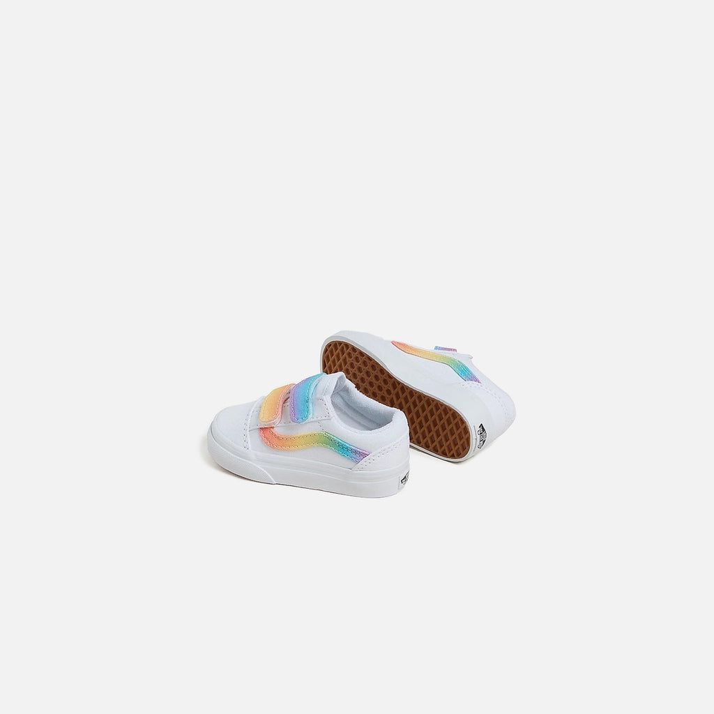 VANS TD Old Skool V Crib - Rainbow / True White / Multi