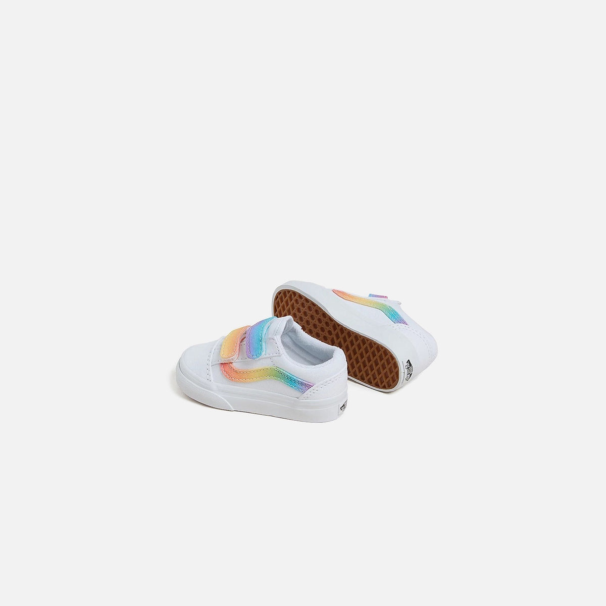 VANS TD Old Skool V Crib - Rainbow / True White / Multi