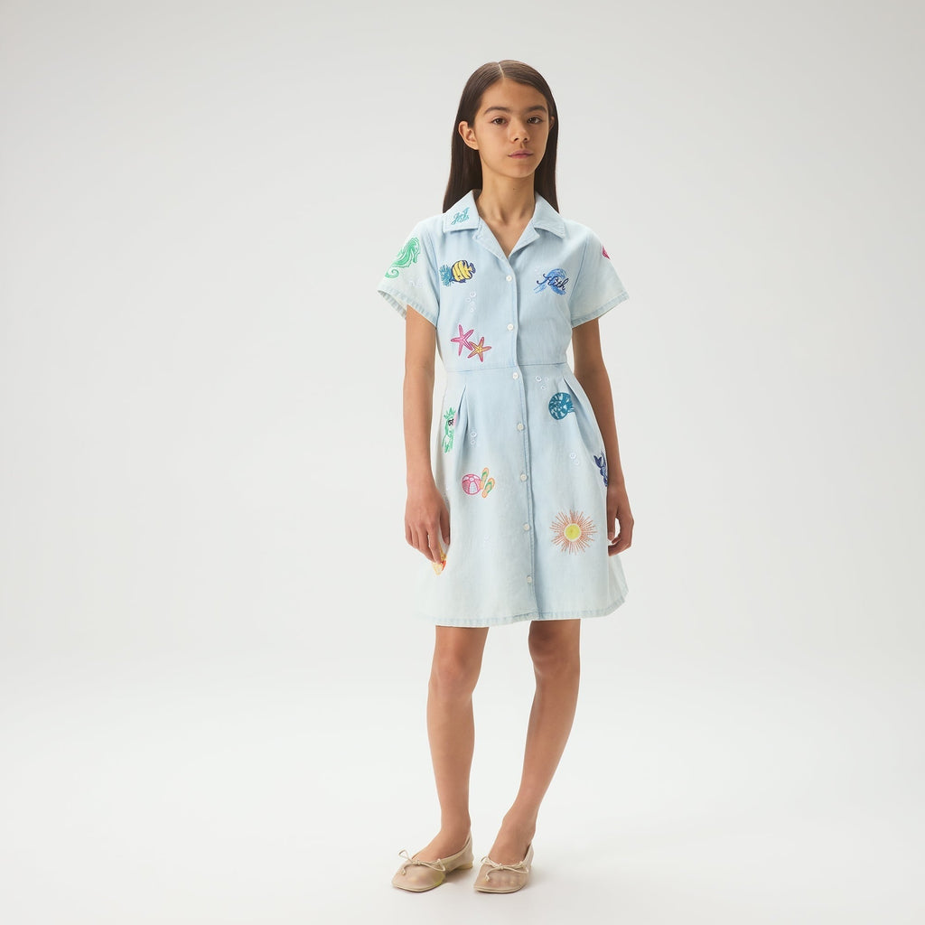 Kith Kids Novelty Lena Dress - Light Indigo