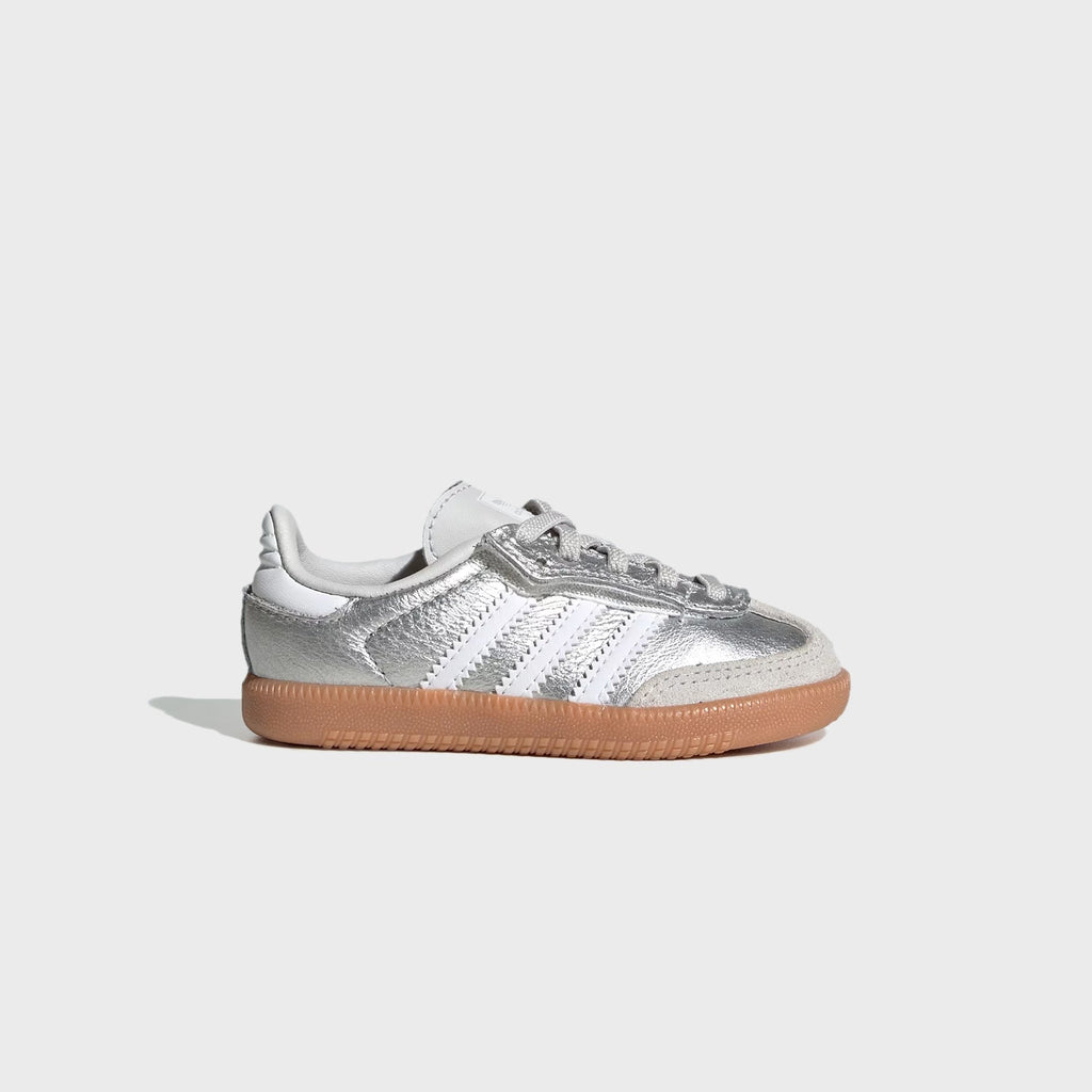 adidas TD Samba OG Comfort Closure Elastic Lace - Silver Metallic / Cloud White / Gum