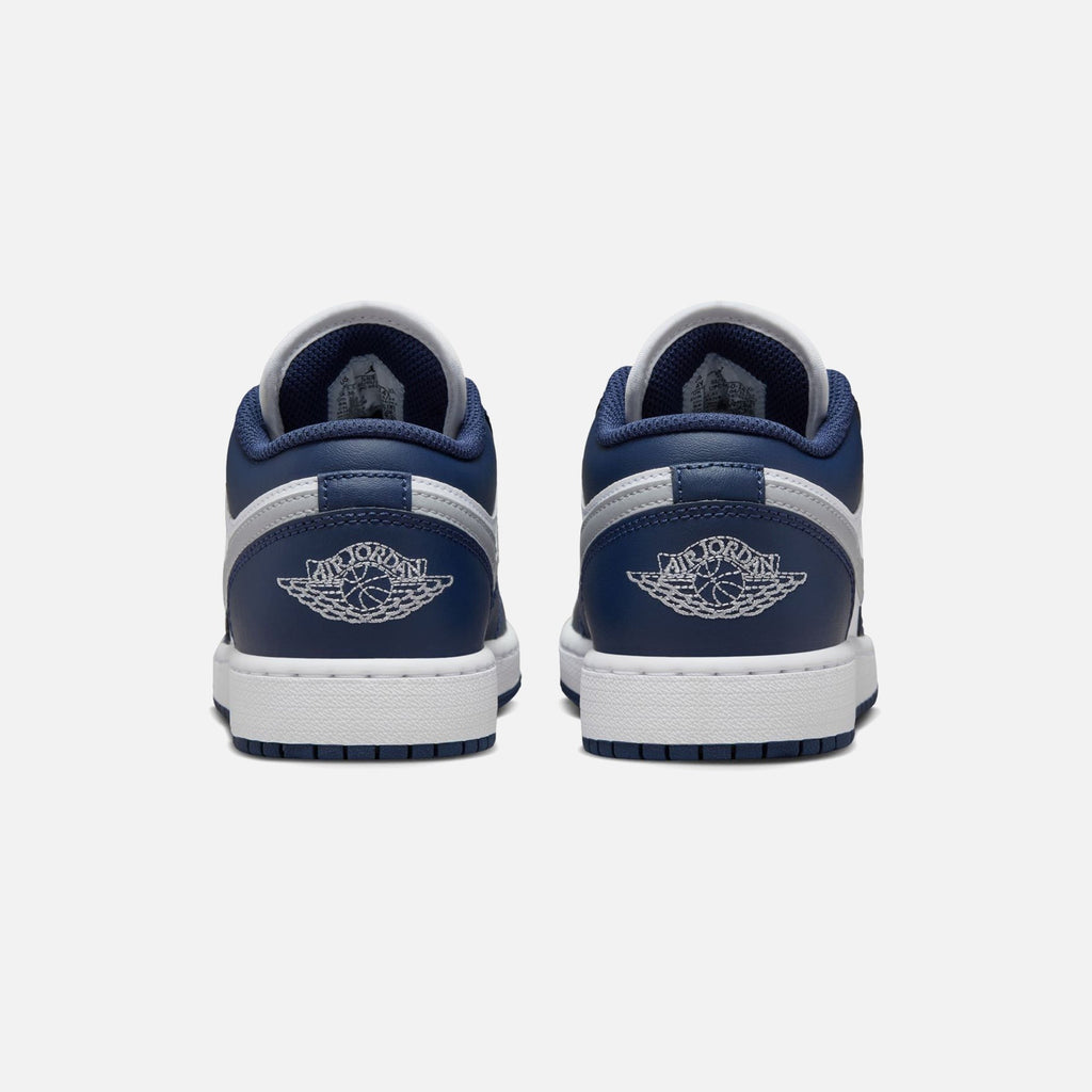 Jordan GS Air Jordan 1 Low - White / Wolf Grey Midnight