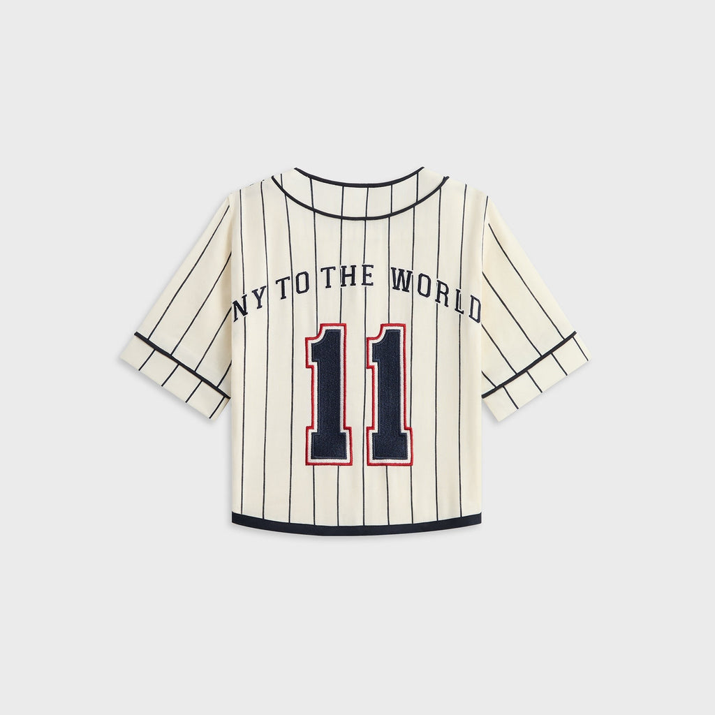 Kith Baby Pinstripe Baseball Shirt - Silk