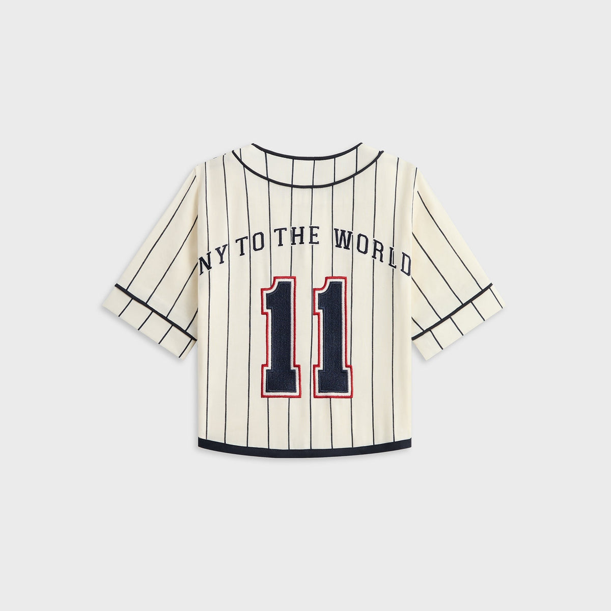 Kith Baby Pinstripe Baseball Shirt - Silk