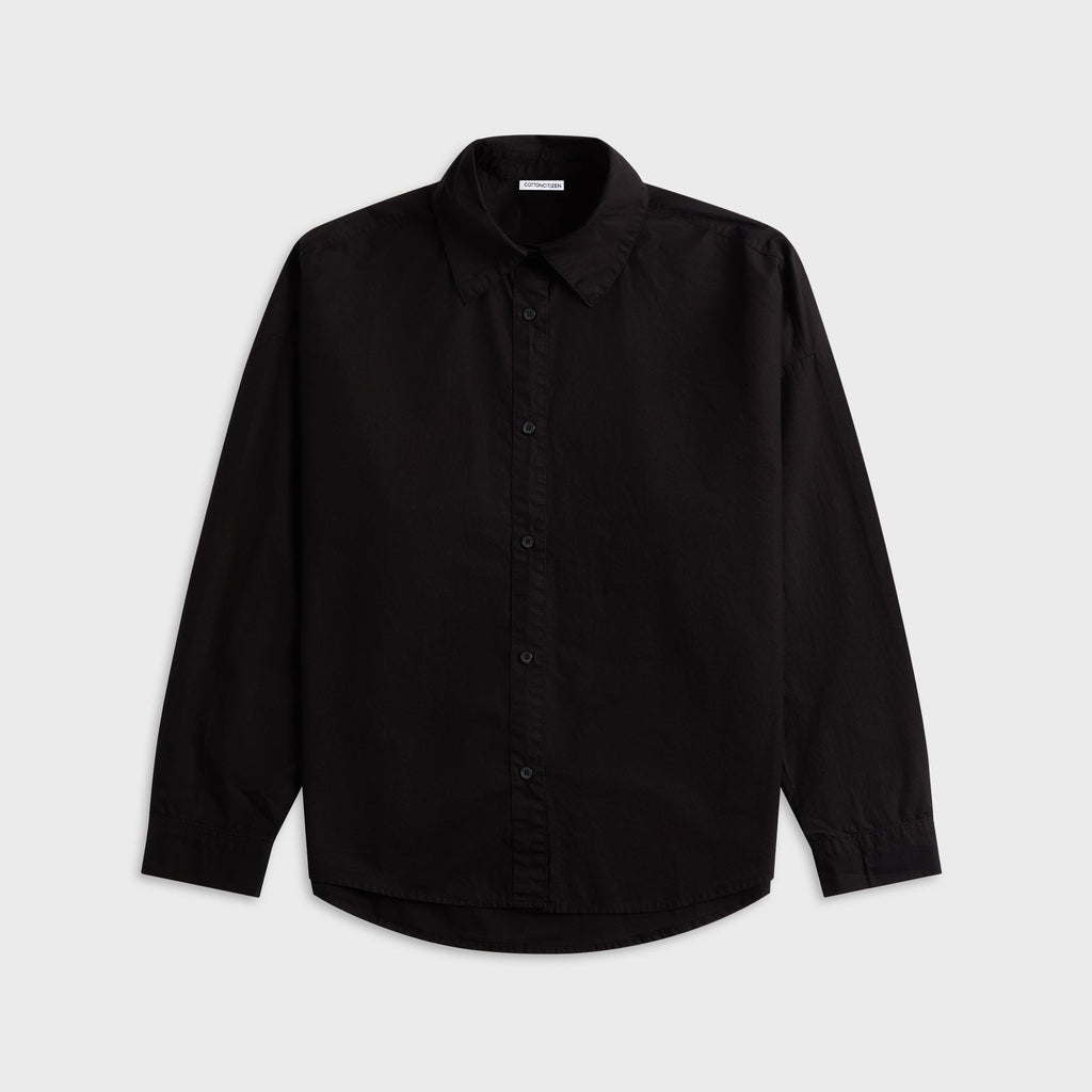 Cotton Citizen Santorini Buttondown - Jet Black