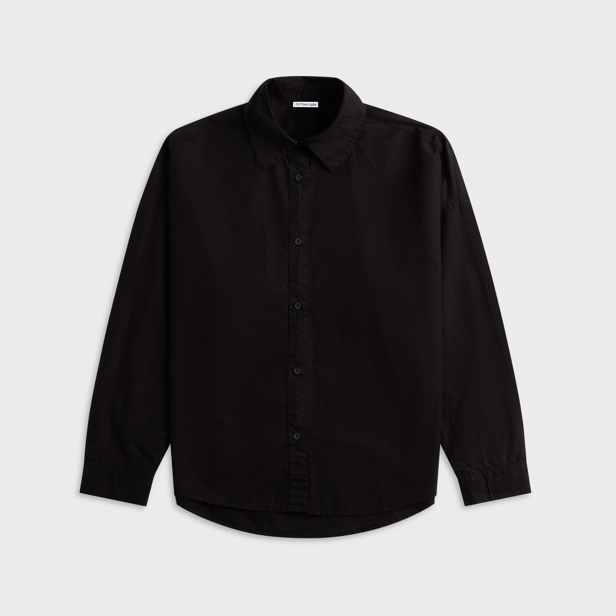 Cotton Citizen Santorini Buttondown - Jet Black