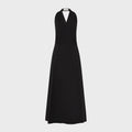 St. Agni Halter Wrap Dress - Black