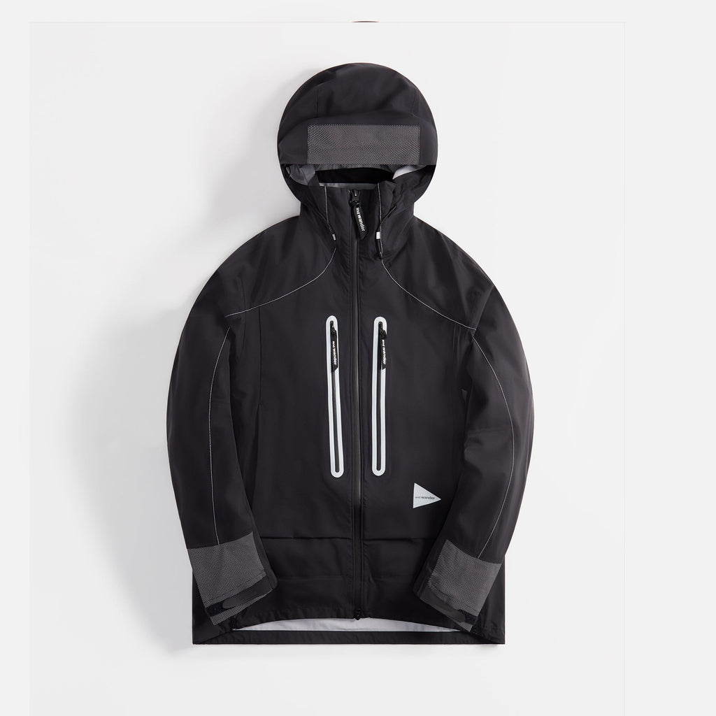 and wander Pertex Shield Rain Jacket - Black
