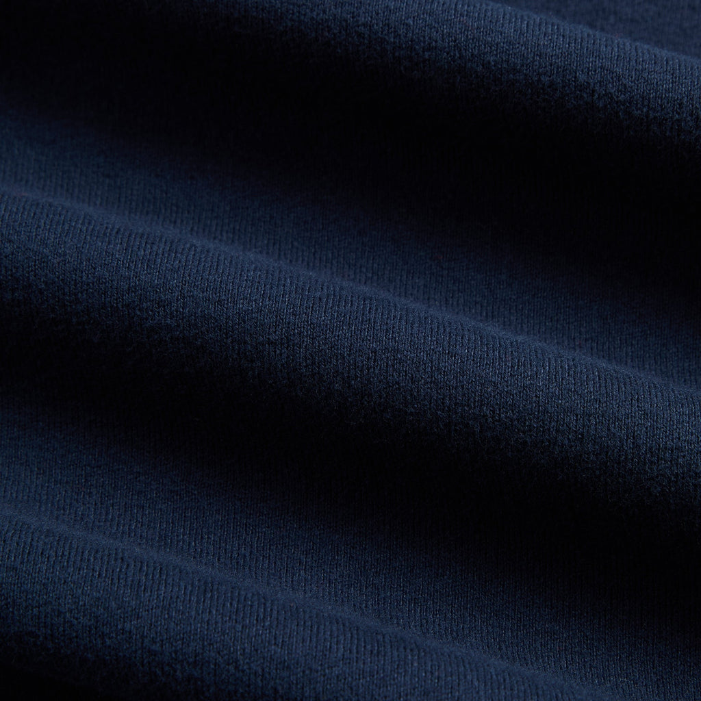 Kith Compact Cotton Knit Javier Quarter Zip Pullover - Nocturnal