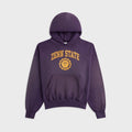 KOZABURO Zenn State Print Faded Hoodie - Purple