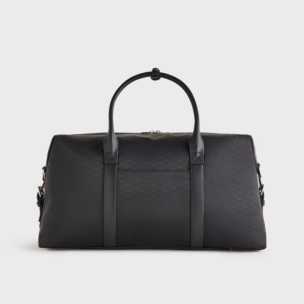 Kith Monogram Nylon Leather Duffle Bag - Black