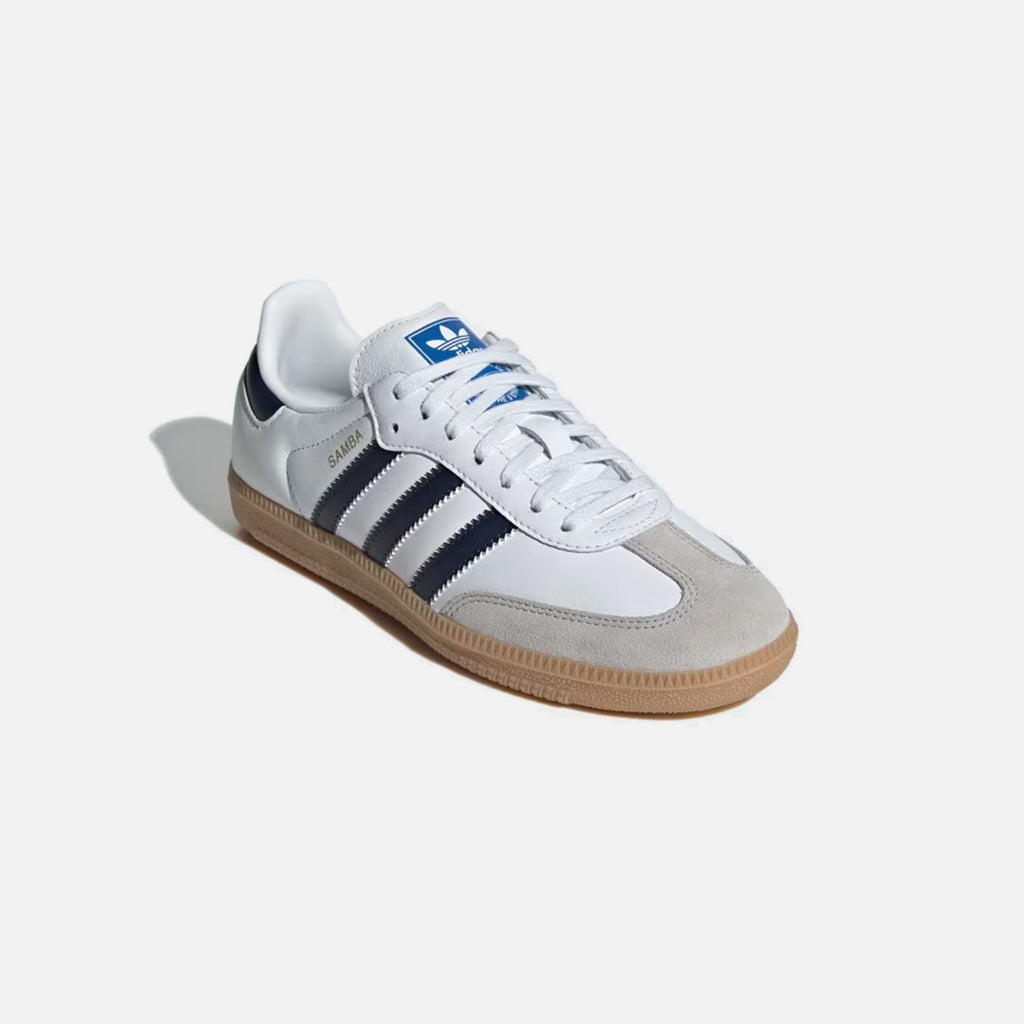 adidas Grade School Samba OG - White / Night Indigo