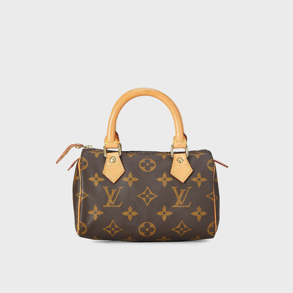 WGACA Louis Vuitton Monogram Mini HL Speedy No Strap Bag - Brown