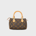 WGACA Louis Vuitton Monogram Mini HL Speedy No Strap Bag - Brown