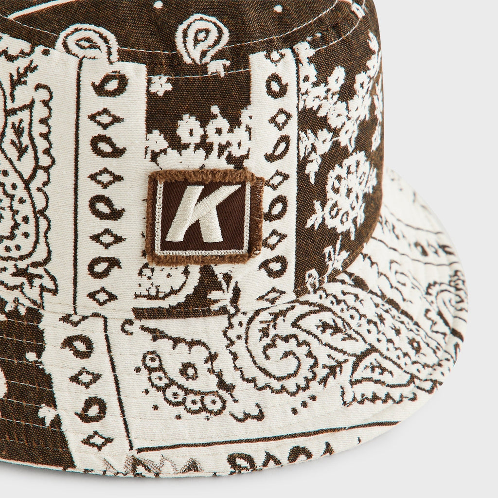 Kith Bandana Jacquard Dawson Bucket Hat - Coffee