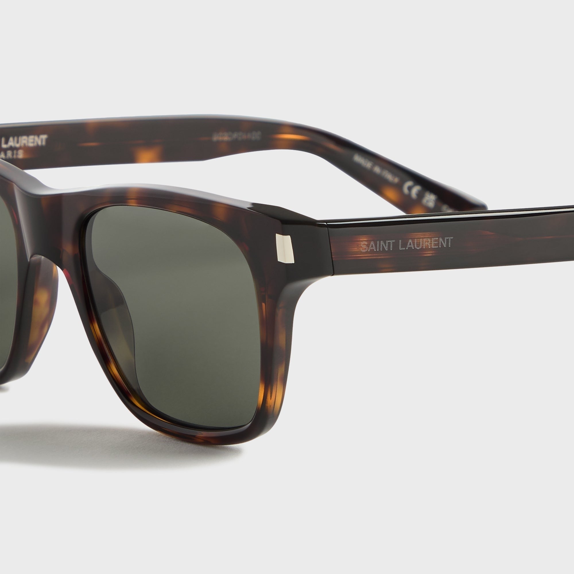 Saint Laurent 53MM Rectangular Sunglasses - Havana / Grey