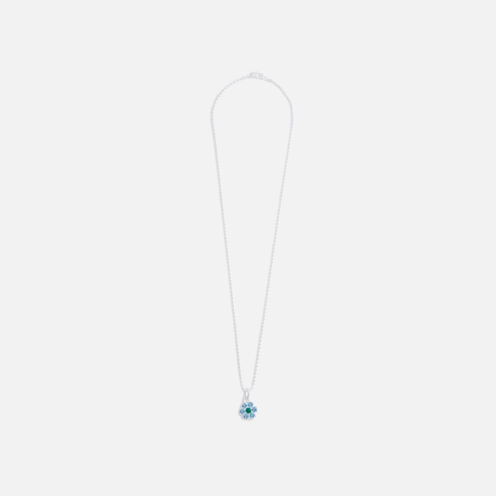 Hatton Labs Daisy Pendant - Silver / Topaz