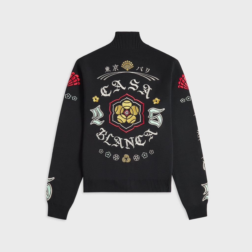 Casablanca Embroidery Track Jacket - Black
