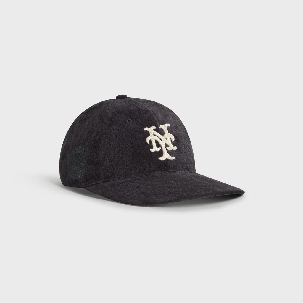 Kith & '47 for the New York Mets Lightweight Sueded Velour Long Bill Cap - Black