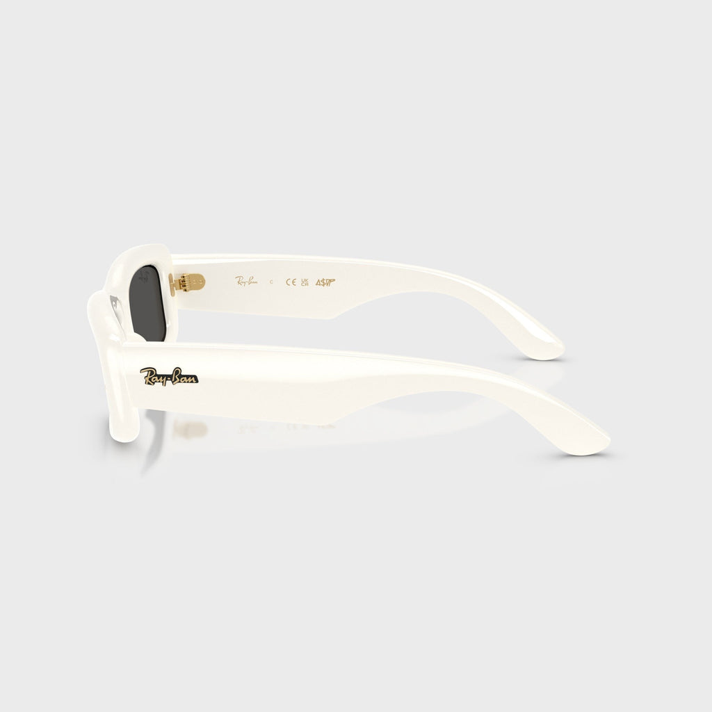 Ray-Ban x A$AP Rocky Kiliane Puffer Sunglasses - White Frame / Dark Grey Lens