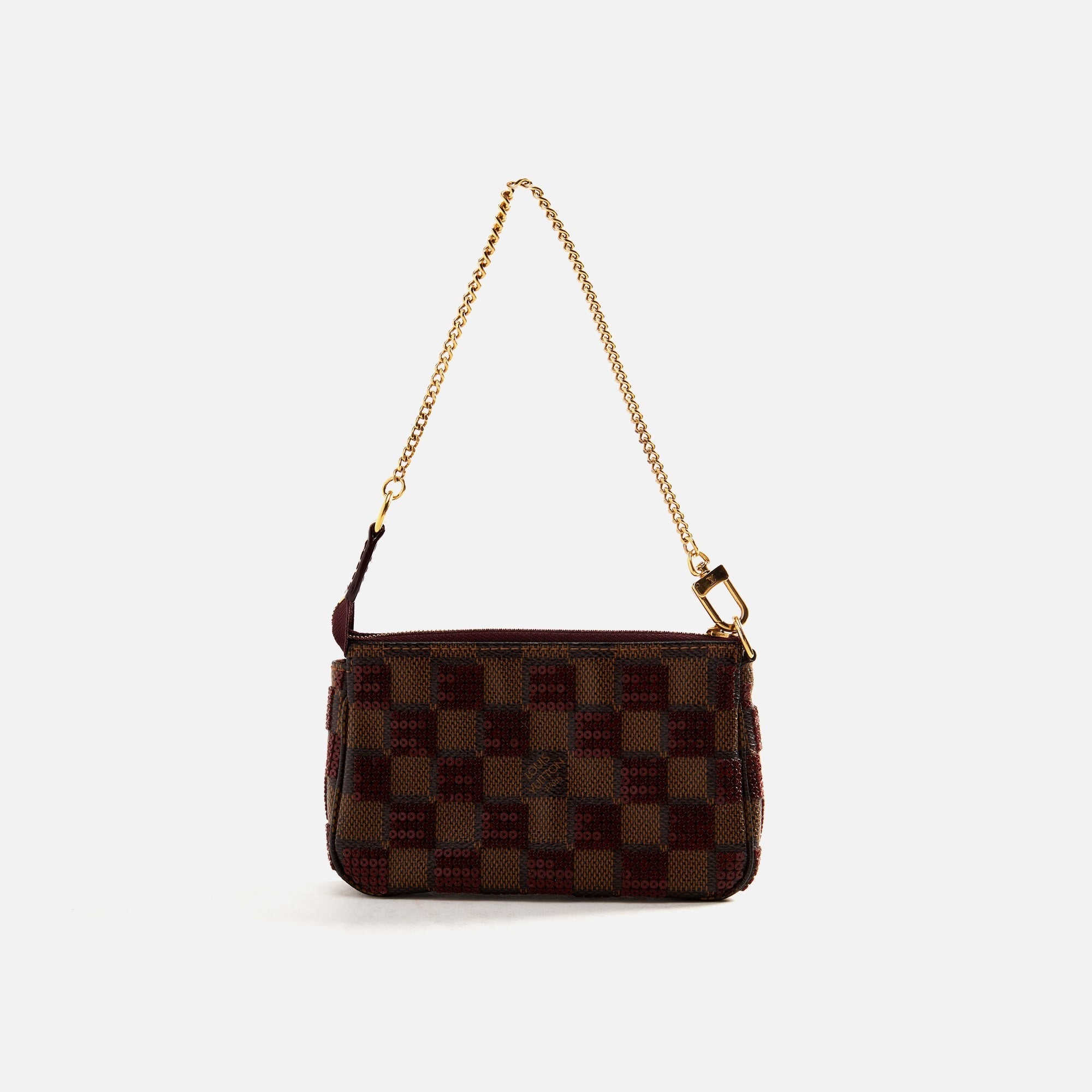 WGACA Louis Vuitton Damier Paillettes Mini Pochette - Red