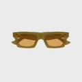 Bottega Veneta Acetate Square Sunglasses - Brown / Orange