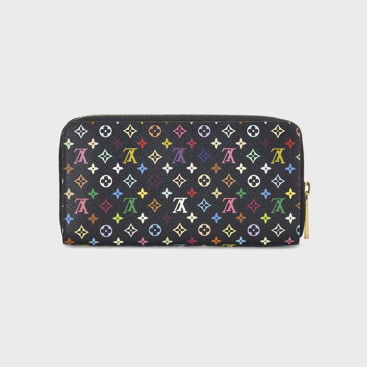 WGACA Louis Vuitton Multicolor Zippy Wallet - Black