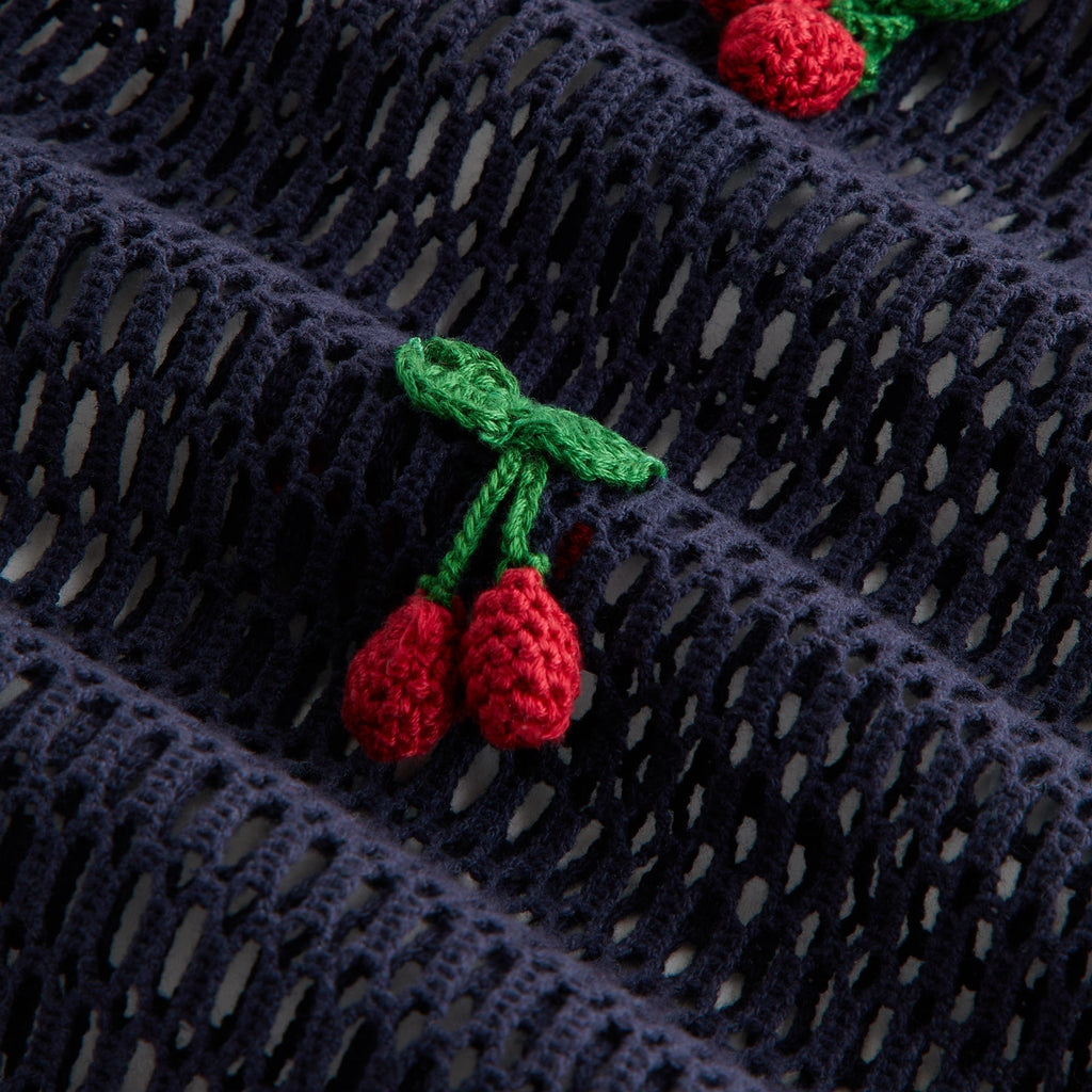 Kith Women Hedi Cherry Sweater Polo - Nocturnal