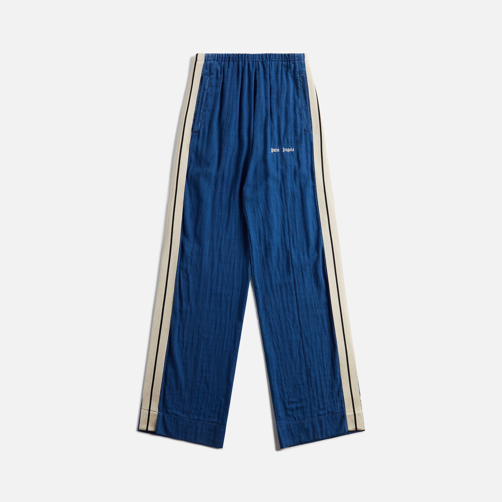 Palm Angels Chambray Track Pant - Indigo / Off-White