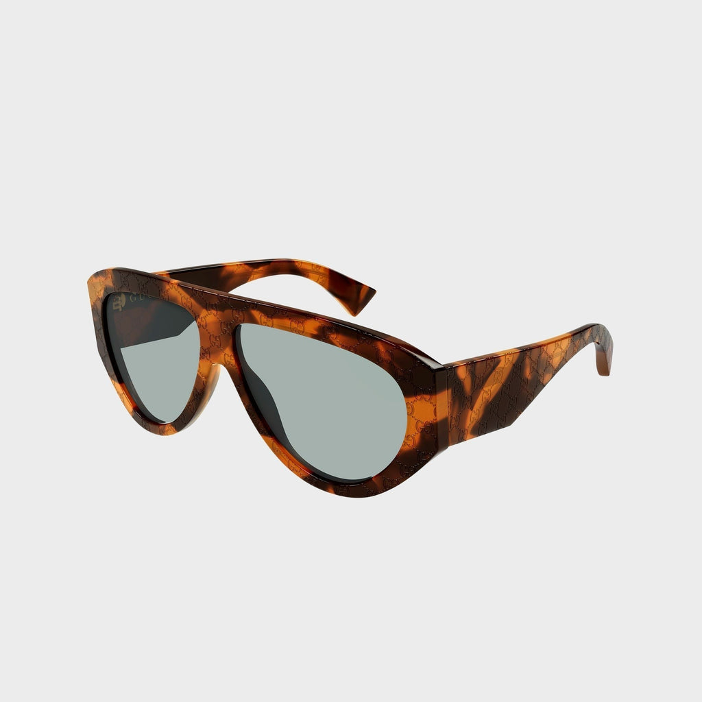Gucci Aviator Sunglasses - Havana / Green