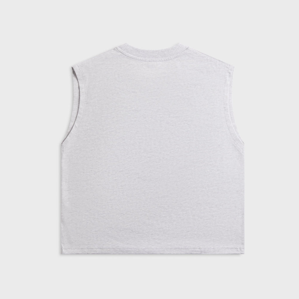 Casablanca Airbrush Mushroom Sleeveless Tee - Grey