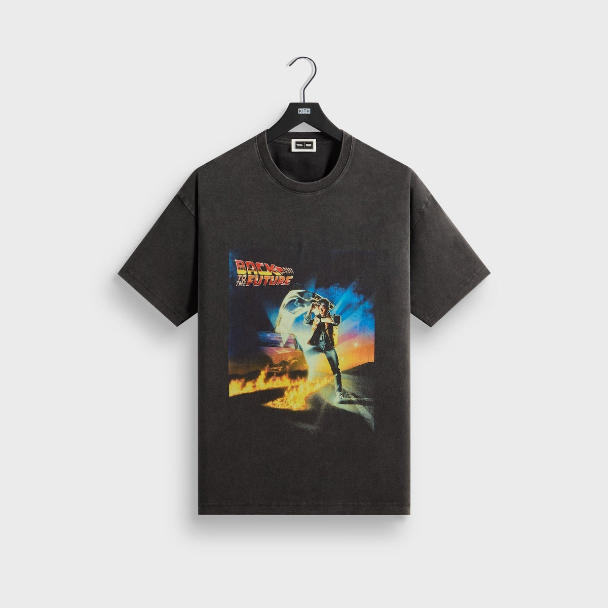 Kith for Back to the Future Chrome Title Vintage Tee - Black