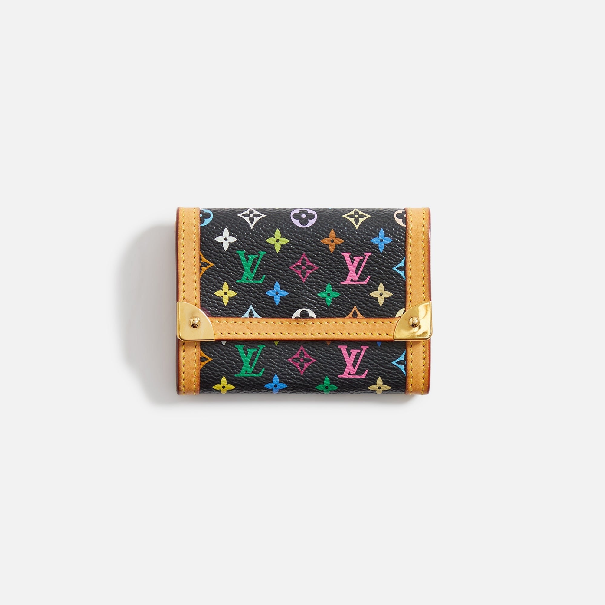 WGACA Louis Vuitton Porte Monnaie Wallet - Black / Multi