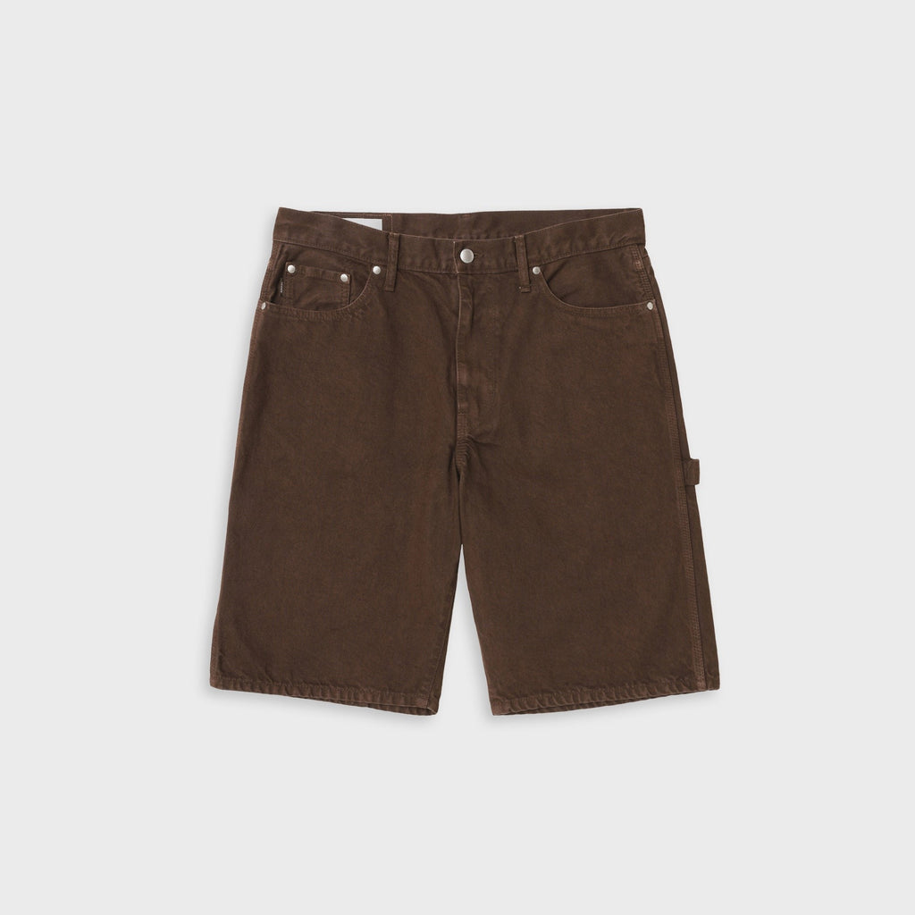 vowels Overdyed Painter Short - Brown