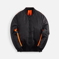 Maharishi Hi-Vis Ma-1 Flight Jacket - Black / Neon Orange