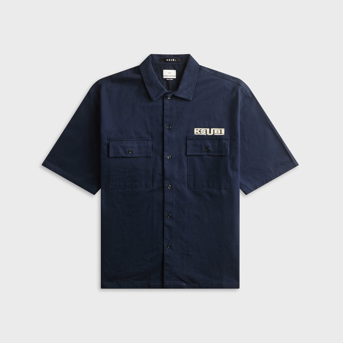 Ksubi Zoom Boiler Short Sleeve Shirt - Navy