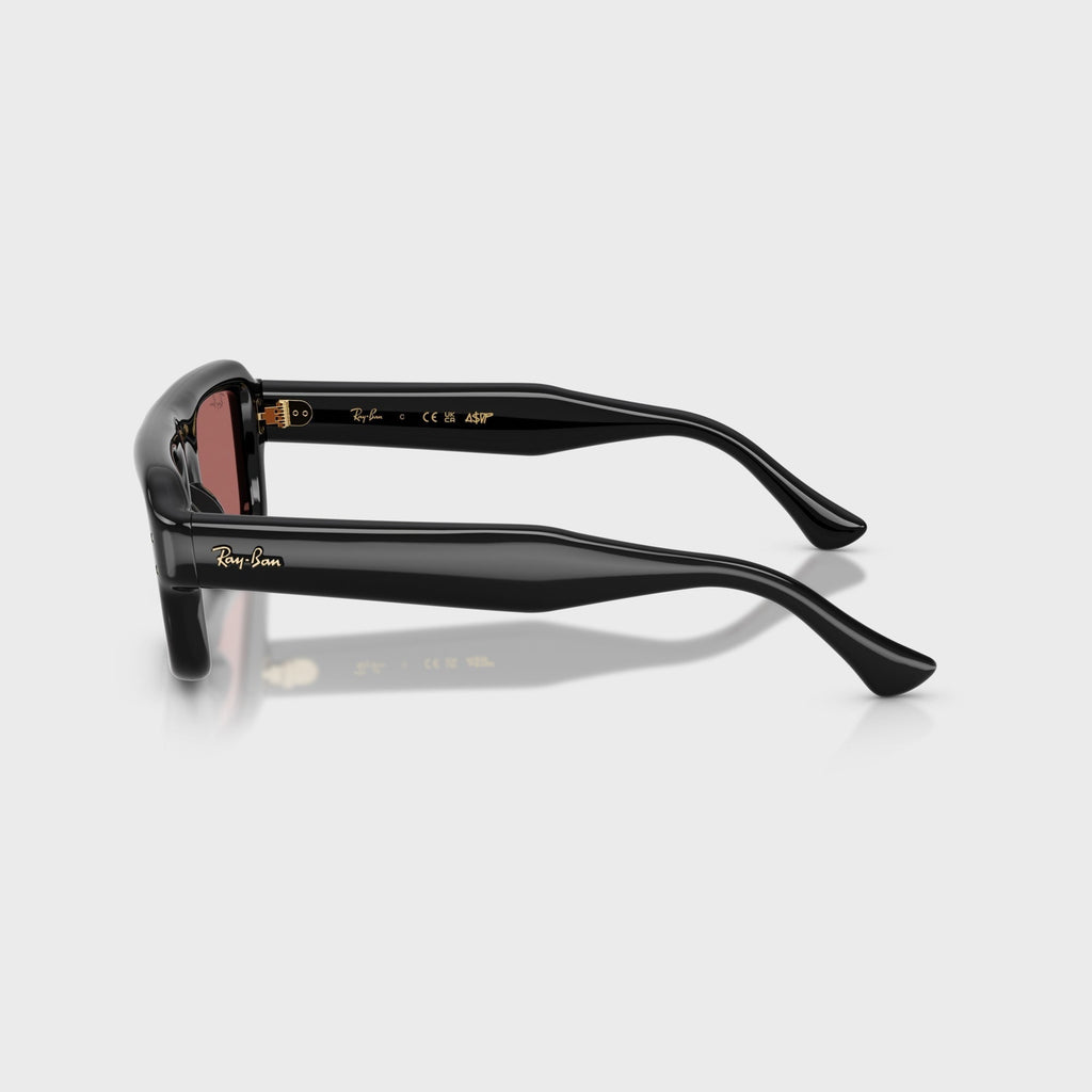 Ray-Ban x A$AP Rocky Flacko Puffer Sunglasses - Black Frame / Violet Lens