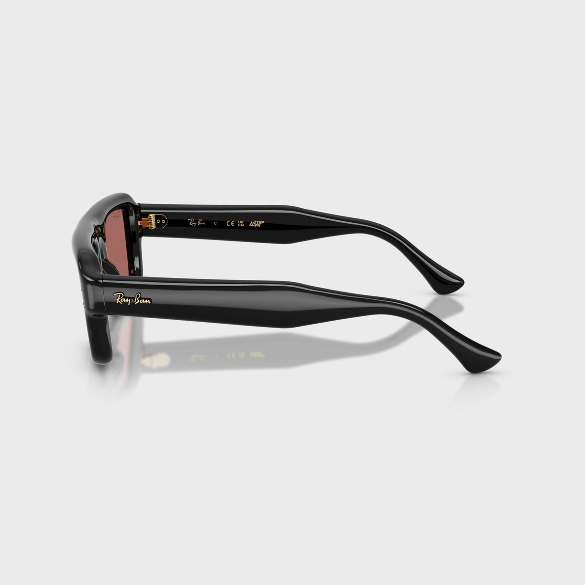 Ray-Ban x A$AP Rocky Flacko Puffer Sunglasses - Black Frame / Violet Lens