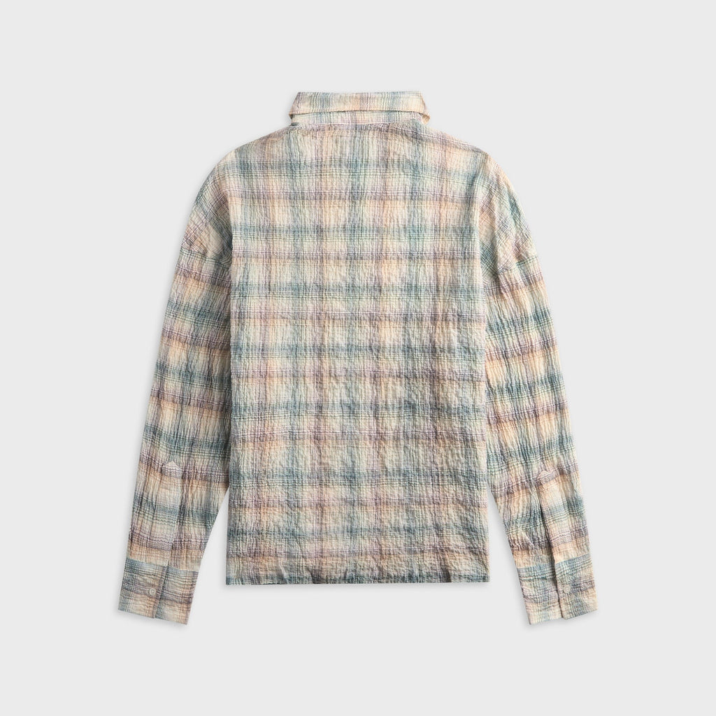 NAHMIAS Featherwieght Plaid Long Sleeve Shirt - Dusty Rainbow Shirting
