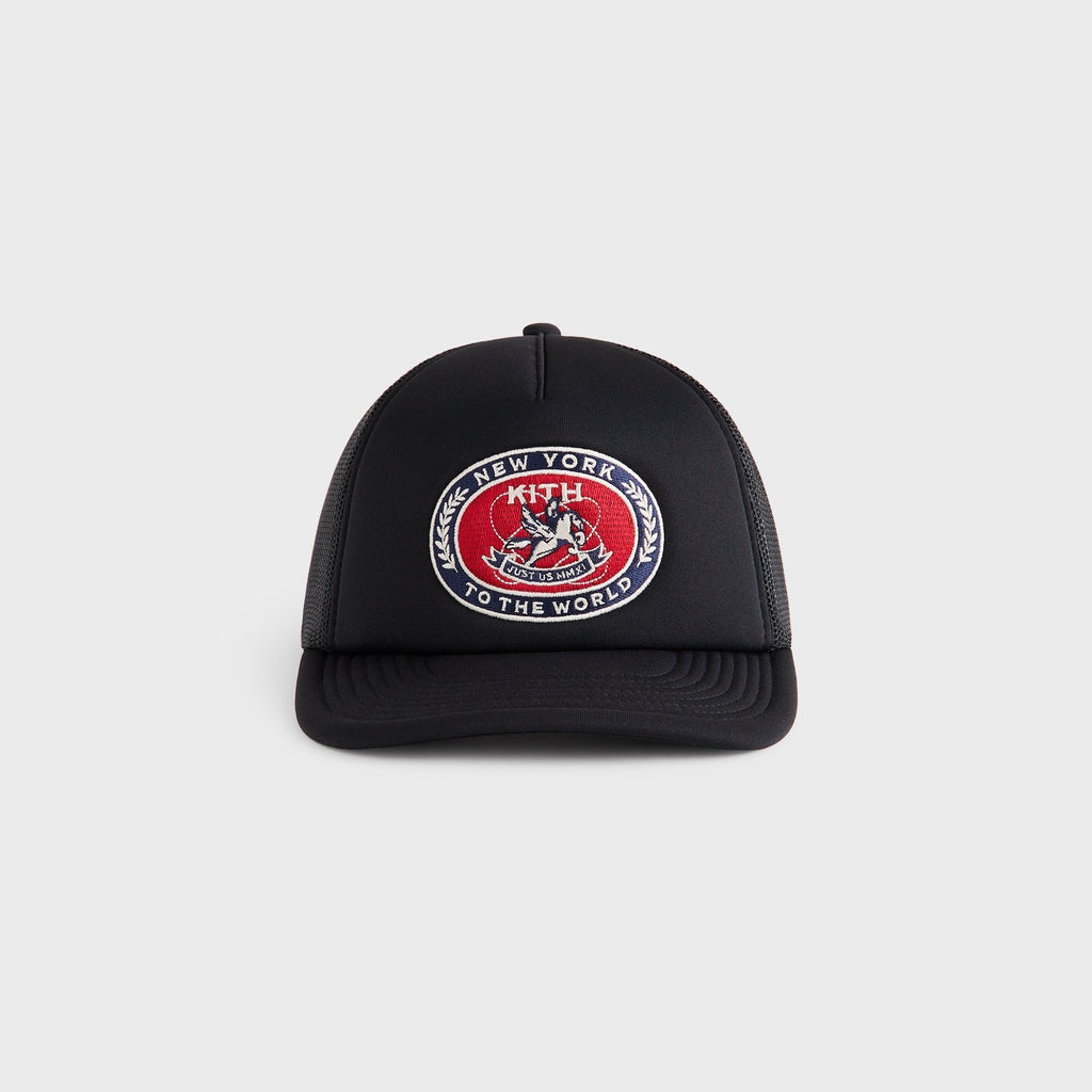 Kith Laurel Pegasus Nolan Trucker Hat - Black