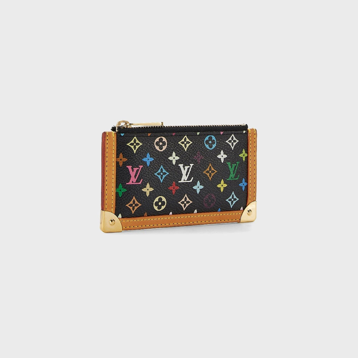 WGACA Louis Vuitton x Takashi Murakami Pochette Cles Coin Wallet - Black / Multi