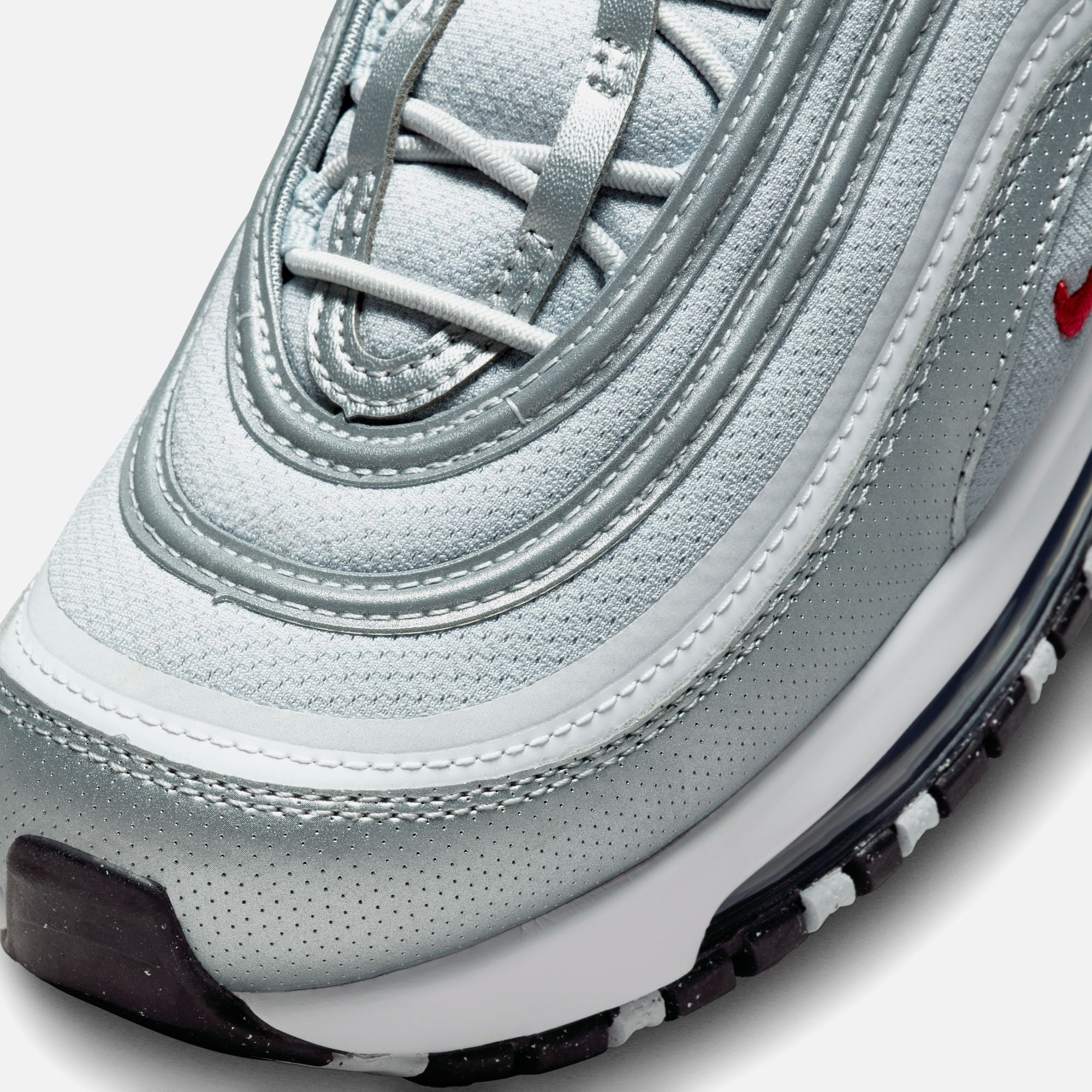 Nike Pre-School Air Max 97 - Metallic Silver / Varsity Red / White / Black