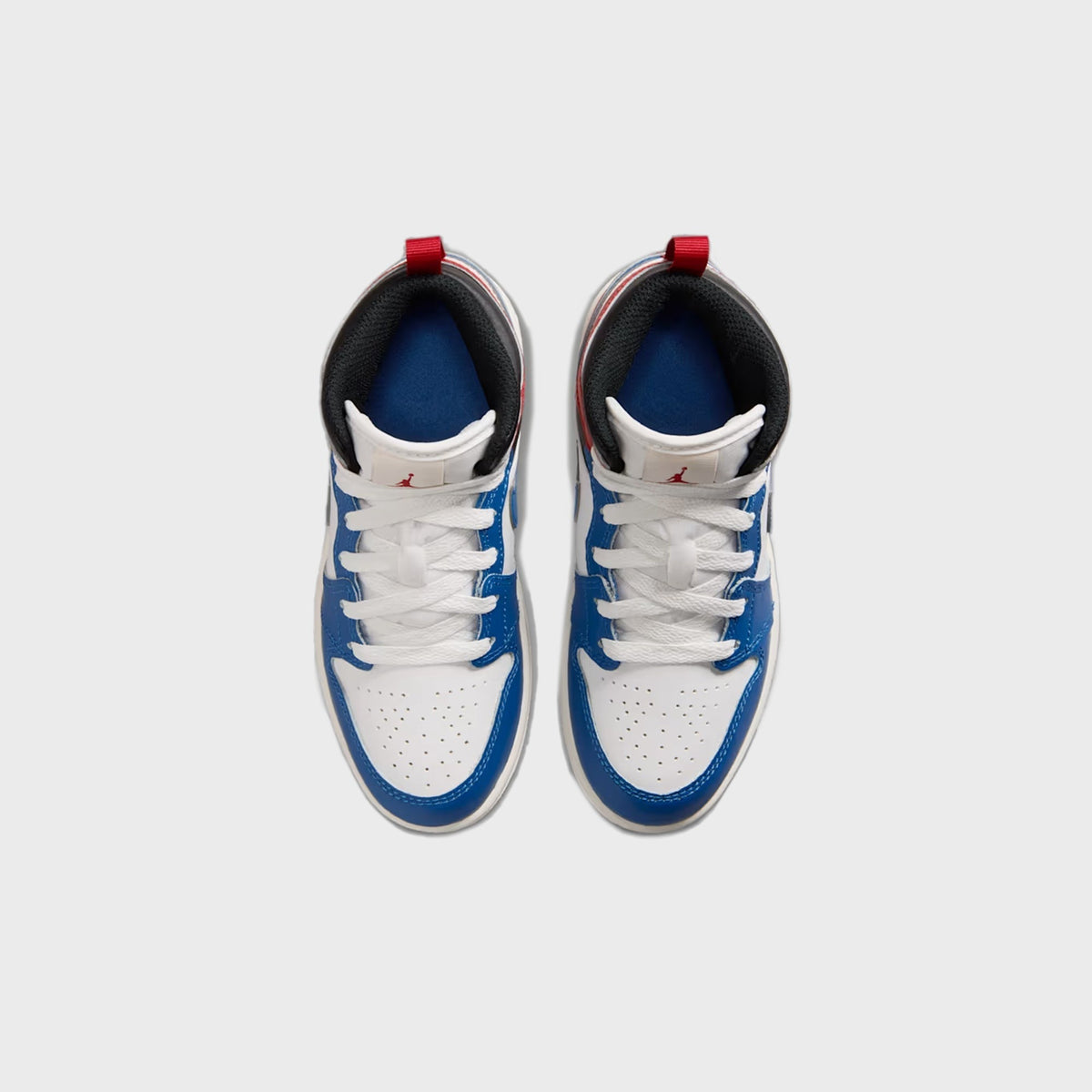Jordan PS Jordan 1 Mid - True Blue / Varsity Red / Black / Summit White