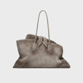 The Attico La Passeggiata Medium Top Handle Bag - Dark Grey